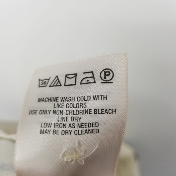 Anthropologie The Essential Slim Leg Cropped Striped Nautical Pants Size 0 - Picture 11 of 12